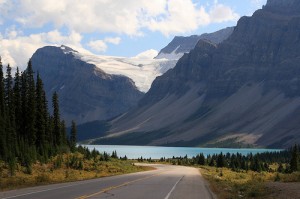 Incredible scenery on the road in Banff National Park